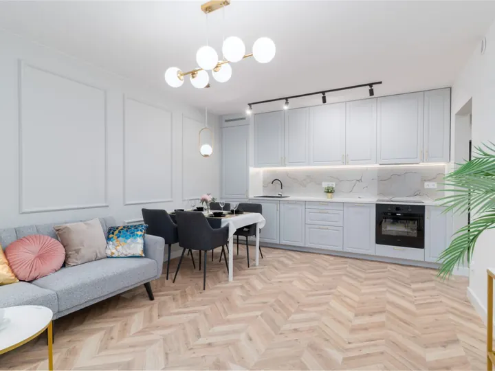 Salon z aneksem kuchennym